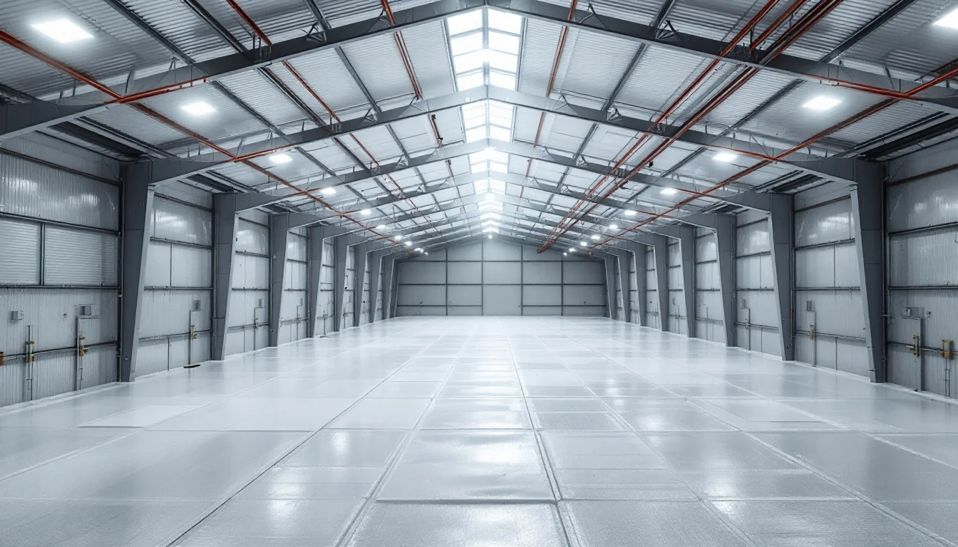 Commercial warehouse spray foam roof insulation in Pekin IL